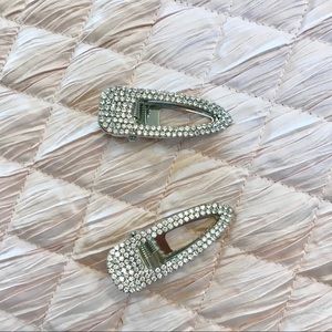 Rhinestone hair clips